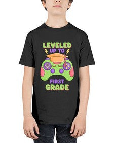 Leveled up to first Grade 467# - first grade - Youth Tee Unisex