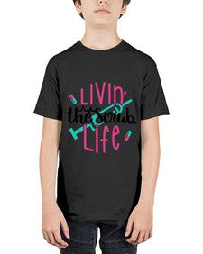 Livin The Scrub Life Style Style 1067# - nurse - Youth Tee Unisex