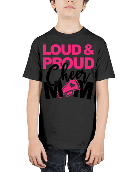 Loud Proud Cheer mom 765# - cheer - Youth Tee Unisex