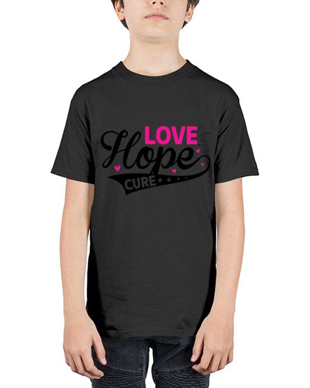 Love Hope Cure 14# - breast cancer - Youth Tee Unisex