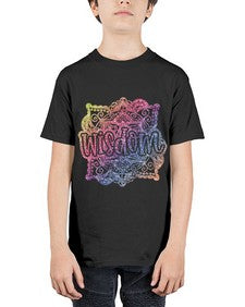 Mandala Wisdom Rainbow Glitter 764# - mandala - Youth Tee Unisex