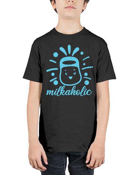 Milkaholic Style 155# - baby shower - Youth Tee Unisex