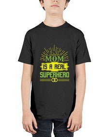 Mom is a real superhero 166# - cartoon super hero - Youth Tee Unisex