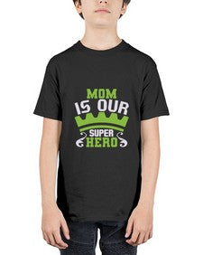 Mom is our super hero 169# - cartoon super hero - Youth Tee Unisex