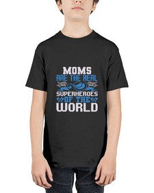 Moms are the real superheroes 173# - cartoon super hero - Youth Tee Unisex