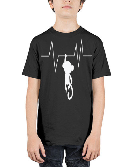 Monkey Heartbeat 14# - monkey - Youth Tee Unisex