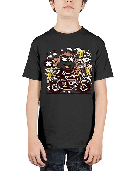 Monkey Motocrosser - monkey - Youth Tee Unisex