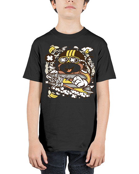 Monkey Pilot - monkey - Youth Tee Unisex