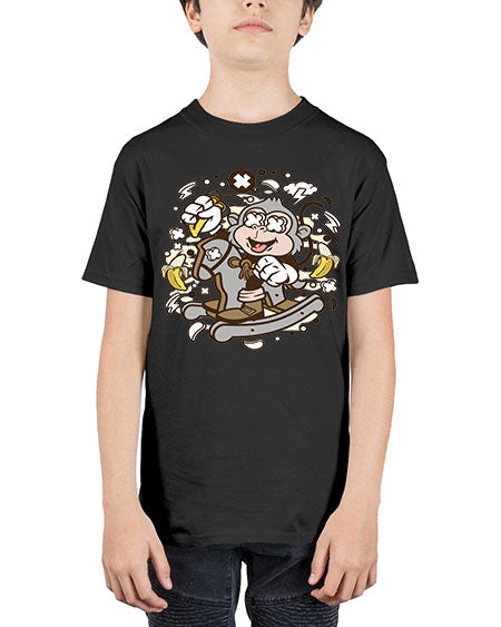 Monkey Rocking Horse - monkey - Youth Tee Unisex