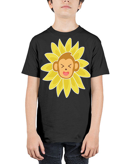 Monkey Sunflower 17# - monkey - Youth Tee Unisex