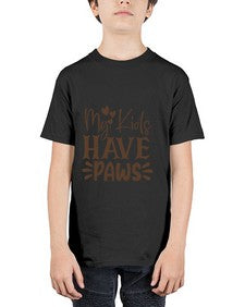 My Kids Have Paws Style 21# - cats - Youth Tee Unisex