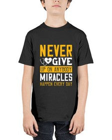 Never give up on anybody Miracles happen every day Style 309# - nurse - Youth Tee Unisex