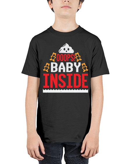 Ooops baby inside Style 179# - baby shower - Youth Tee Unisex