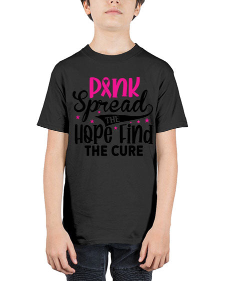 Pink Spread the Hope Find the Cure 10# - breast cancer - Youth Tee Unisex