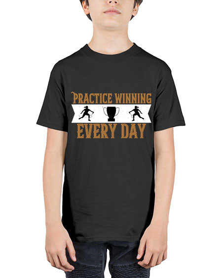 Practice winning every day 1922# - badminton - Youth Tee Unisex
