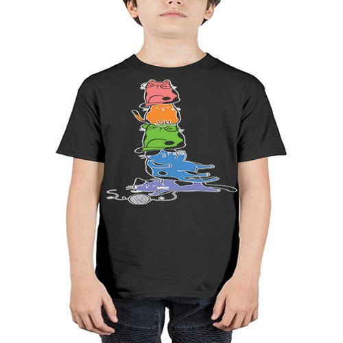 Pride Kawaii Cats Pile Cute Anime 277# - anime - Youth Tee Unisex
