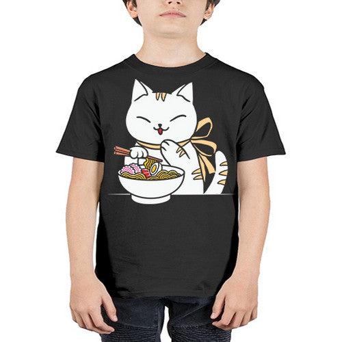 Ramen Cat Kawaii Anime Tee Japanese 280# - anime - Youth Tee Unisex