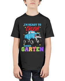 Ready to Crush Kindergarten MonsterTruck 719# - kindergarten - Youth Tee Unisex