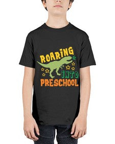 Roaring Into Preschool 756# - prek headstart - Youth Tee Unisex