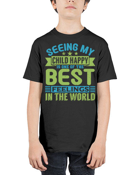 Seeing my child happy is the Best Feeling Style 201# - baby - Youth Tee Unisex