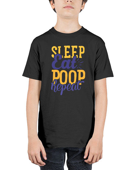 Sleep Eat Poop Repeat Style 206# - baby - Youth Tee Unisex