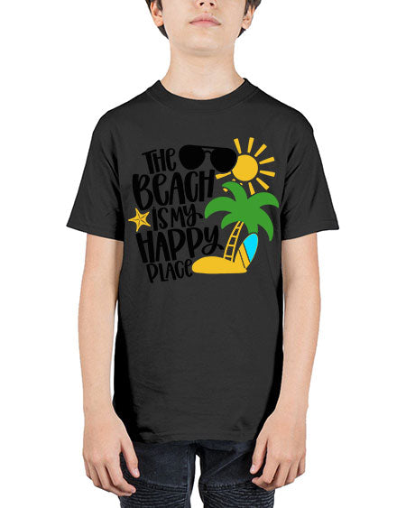 The Beach Is My Happy Place Style 12# - summer - Youth Tee Unisex