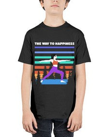 The Way to Happiness 566# - yoga - Youth Tee Unisex