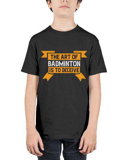 The art of badminton is to deceive 1853# - badminton - Youth Tee Unisex
