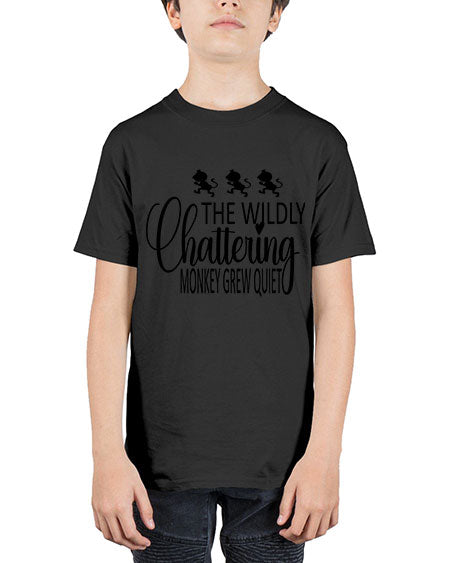 The wildly chattering monkey grew  - monkey - Youth Tee Unisex