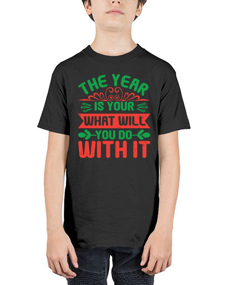 The year is your what will you do with it Style 227# - baby shower - Youth Tee Unisex