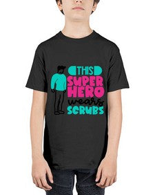 This Superhero Wears Scrubs Style Style 1564# - nurse - Youth Tee Unisex