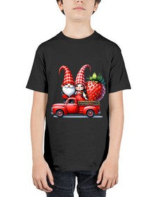 Truck Gnome Strawberries 1673# - strawberry - Youth Tee Unisex