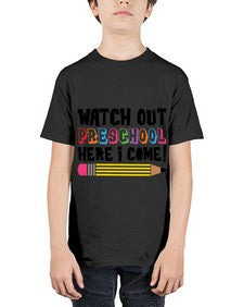 Watch Out Preschool 991# - prek headstart - Youth Tee Unisex