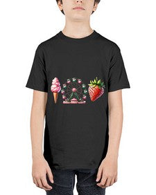 Watercolor Strawberry Fair 1693# - strawberry - Youth Tee Unisex