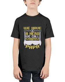 We have a hero we call him papa 263# - cartoon super hero - Youth Tee Unisex