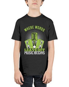 Where words leave off music begins 45# - dance2 - Youth Tee Unisex