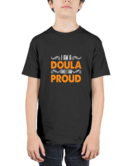 WomensIamadoulaandIamproudgiftforfunnymidwifedoula1652# - doubla - Youth Tee Unisex
