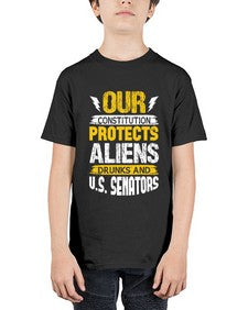 Your constituion protects aliens and drunks 49# - ufo - Youth Tee Unisex