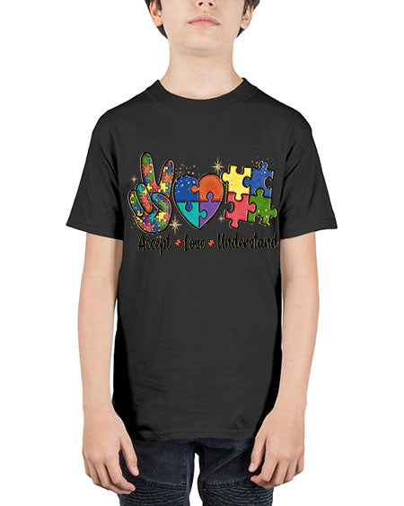 accept love understand 2# - autism - Youth Tee Unisex