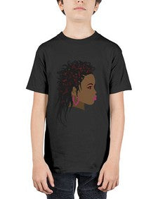 african girl 89# - black girls or women - Youth Tee Unisex