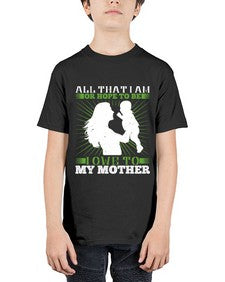 all that i am or hope to be i owe to my mother 44# - parents day - Youth Tee Unisex