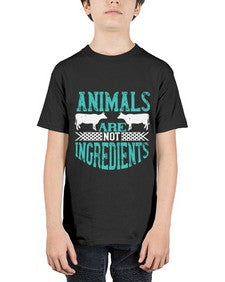 animals are not ingredients 562# - vegan - Youth Tee Unisex