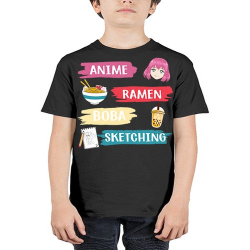 anime ramen boba sketching212# - anime - Youth Tee Unisex