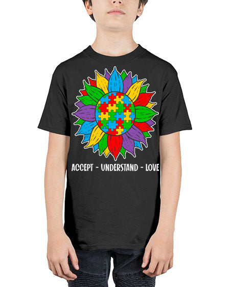 autism accept understand 7# - autism - Youth Tee Unisex