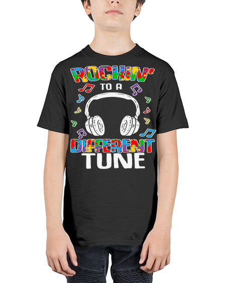 autism game rocking to a 23# - autism - Youth Tee Unisex