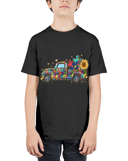 autism pick up truck - autism - Youth Tee Unisex