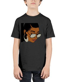 black afro 42# - black girls or women - Youth Tee Unisex