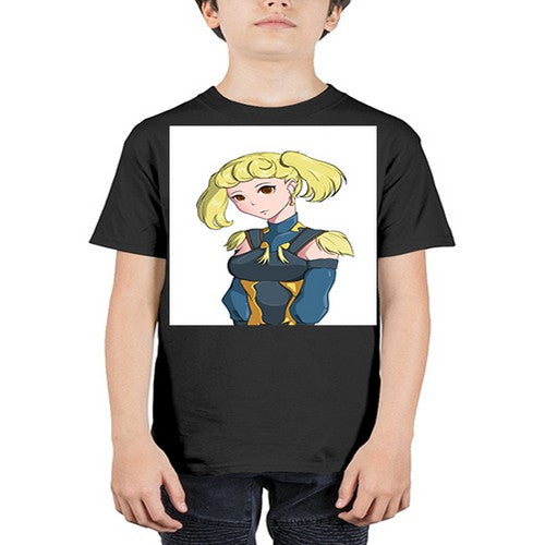 blonde girl wearing royal dress 30# - anime - Youth Tee Unisex