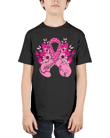 boxing gloves breast cancer - breast cancer - Youth Tee Unisex