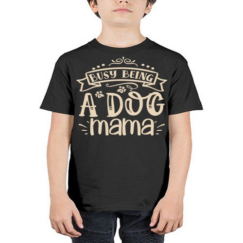 busy being a dog mama 66# - dogs - Youth Tee Unisex